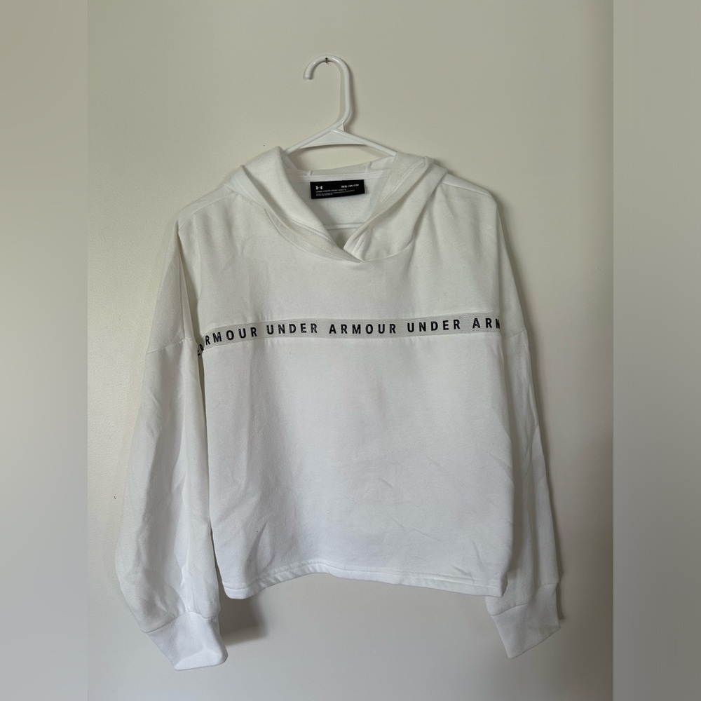 White Hooded Under Armour Hoodie
